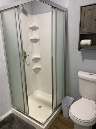 Bathroom - Large studio close to campus with private patio - includes all utilities. Apartments