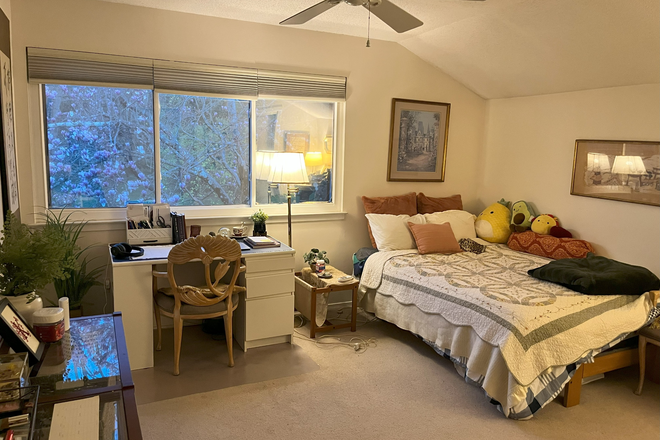 Bedroom - winter view of snow - Furnished room in shared home-Sayre Dr-Princeton