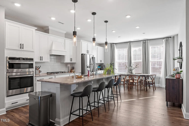 Kitchen - Modern 4-Beds, 3.5-baths Three Story Luxury Townhome in Prime Brier Creek | EV Charger | Fenced Yard