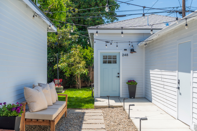 Front door and side entrance - The Chapman Casita