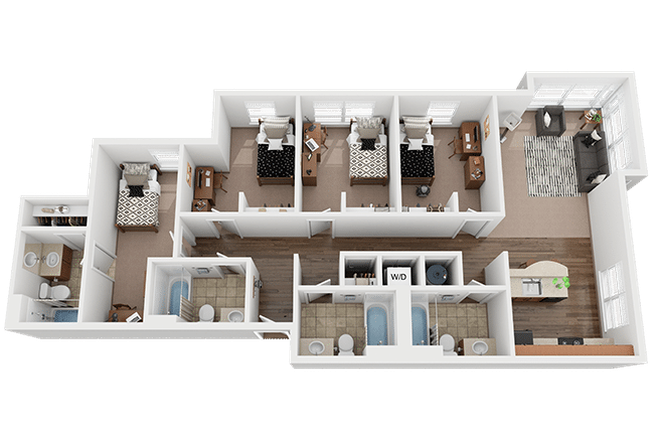 The Camden Platinum Floor Plan - Valentine Commons