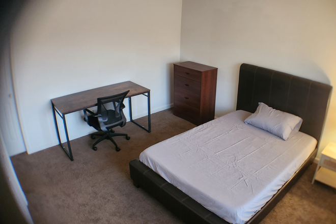 bedroom 2 - Partially Furnished Room w/ Study, Private Bath; ALL utilities included Duplex