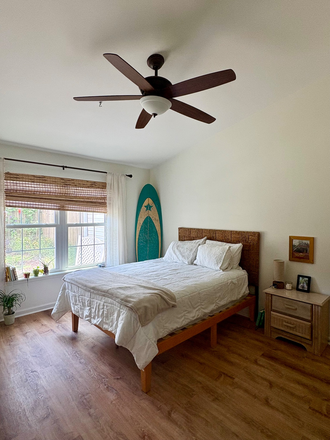 Bedroom - Newly Renovated James Island Townhouse Bedroom for Rent in 2B/2BR. 01/01/2026-05/01/2026.