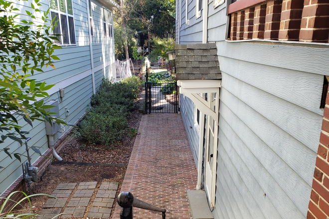 Entrance to apartment. Brick patio. - 1 bd/1 ba terrace apt in owner's home near Emory campus. Rent is $1325 which includes utilities