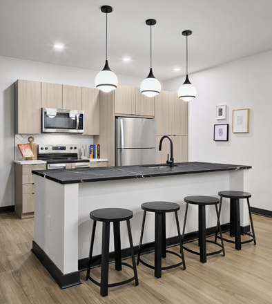 This was taken from the website but it looks the exact same other than its white countertops. - EVER West Lafayette