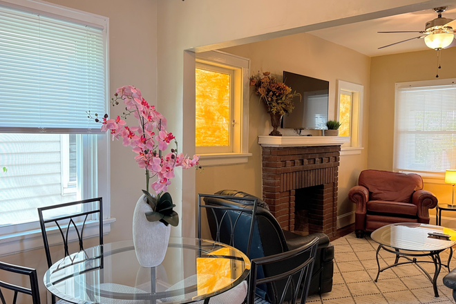 Dining Area and Living Room - Walk to UC in 5 Minutes | 4–5BR Home with Large Private Backyard and Porch