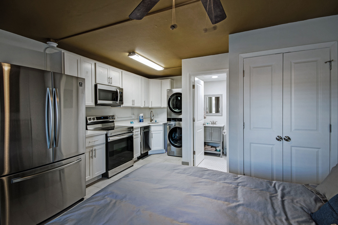 Bedroom/ Kitchen - Furnished UNIT Admiral Apartments