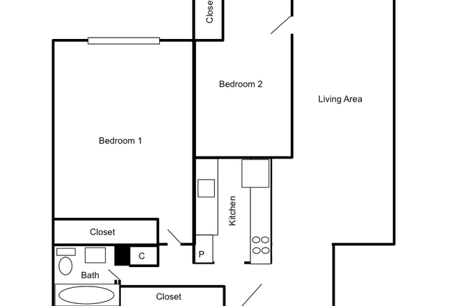 2 BR 1 BA Condo - $3,300 / 2br - 952ft2 - YOUTUBE VIRTUAL TOURHuge 2 br - All Util Incl