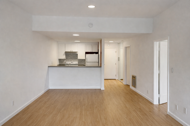 Open Kitchen - Top-Floor 1BR with balcony – Walkable + Parking + Pet-Friendly