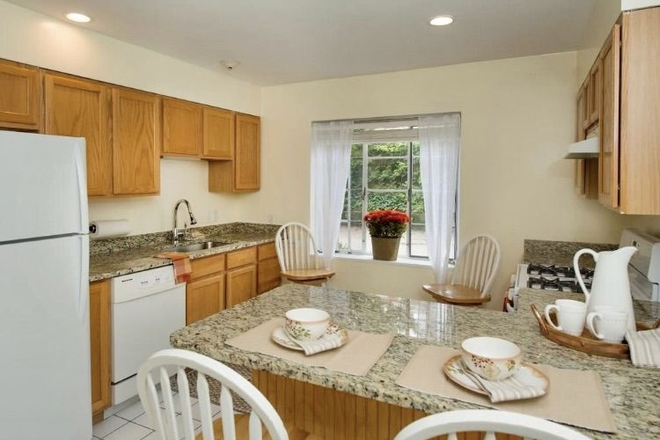 Kitchen - 1 Bed 1Bath Furnished Apartment