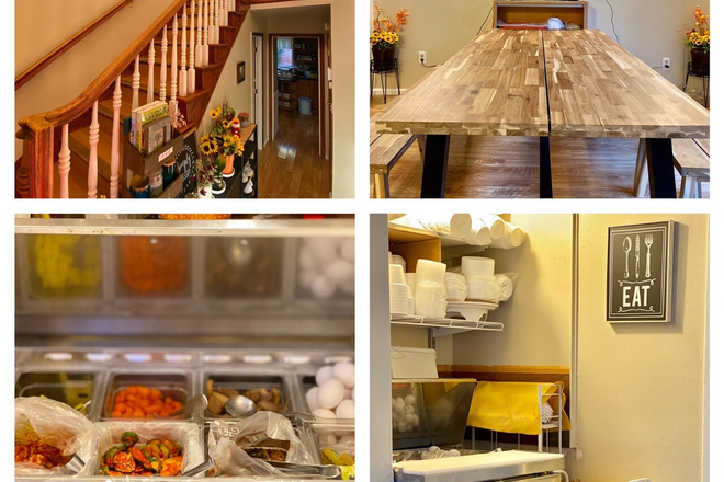 Dining room and kitchen - Room for Rent Near UCR – 0.7 Miles Away House