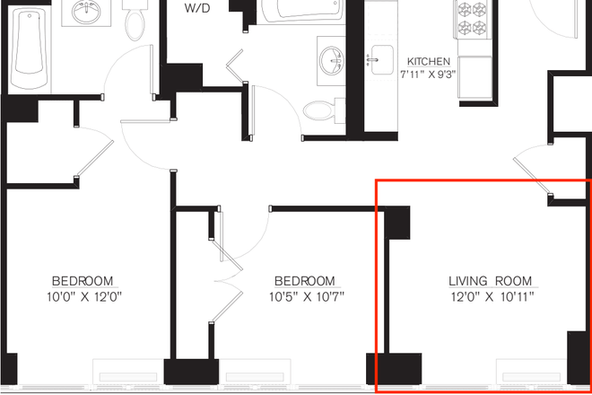 Available flex room (create partition) - Flex room in 2B2B