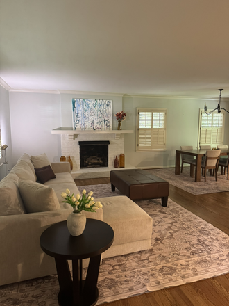Living room - Upscale Furnished Room Near Emory — $1,400/month