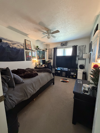 Bedroom, has a closet, furniture can be left or taken away, ac unit included if you would prefer. - Housing on the Hill