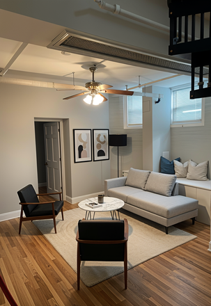 living room (virtually staged) - **NO BROKERS FEE!!* Spacious 4 Bed / 2 Bath w/ Heat&Hot Water Included! Avail. 8/1/26!!