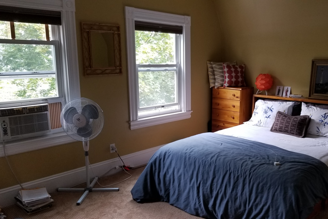 bedroom - Furnished 3rd floor of charming 19th C. single-family home (bed,bath,living rm). No fee
