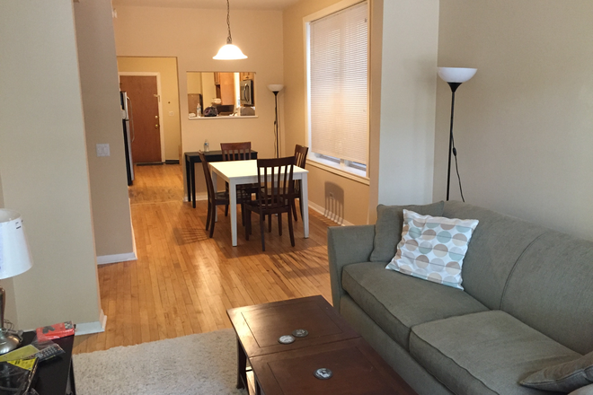Living Room & Dining Area - Updated 1 bedroom / 1 bath