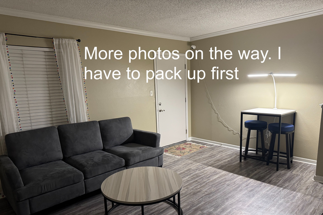 Living Room (view from bedroom door) - ULake Apartments