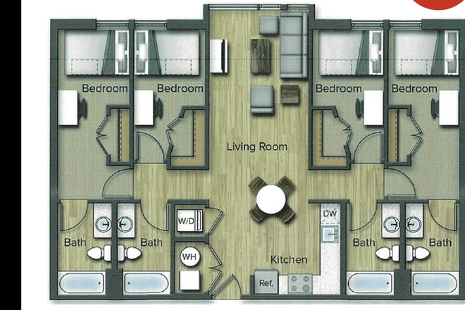 Apartment Layout - Terrapin Row