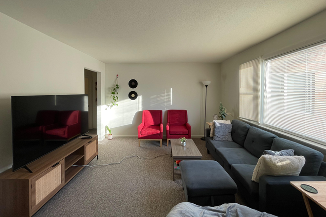 Living room - Downtown Apartment Ideal for Graduate Students – Walk to Campus