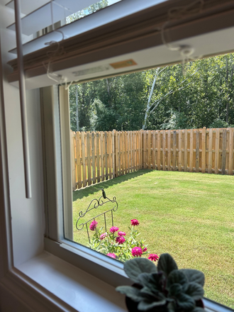 Back yard - Beautiful, new home in Dawsonville- close to outlets