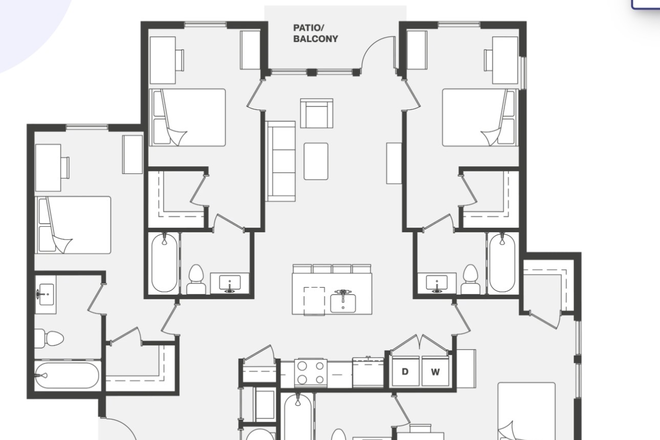 Layout of the apartment - Lease for Archive next year!