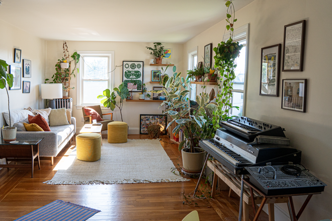 Living Room - Sun-Filled Edgewood Condo | 1BR | 2 Parking Spaces | Walk to Roger Williams Park
