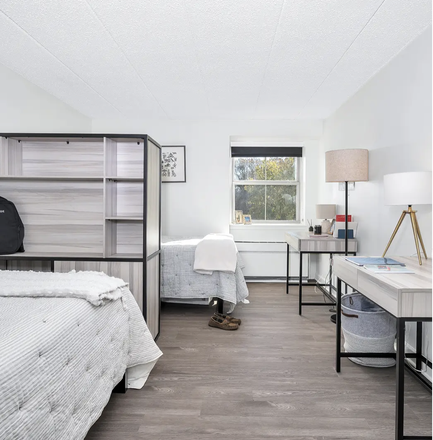 Shared Bedroom with Divider Organizer - Parkside Apartments