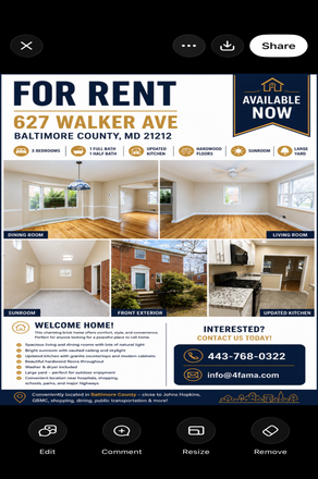 Property Detail for more information - Beautiful 3BR/1.5BA home in Lake Walker/Anneslie. Great location, fenced yard & modern amenities.