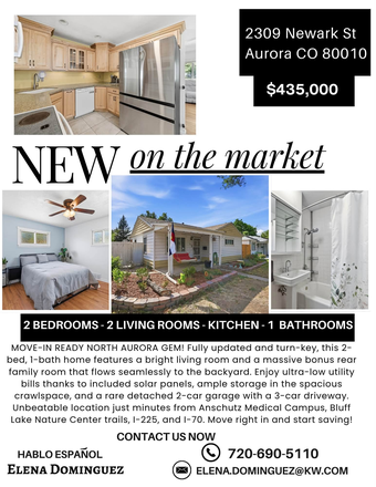 Listing Flyer - Home close to Anschutz Campus