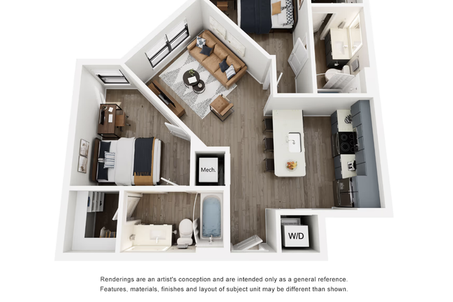 B2 Unit Floorplan - The Rook B2