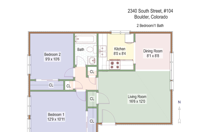 Floor Plan - Goss Grove Apartment