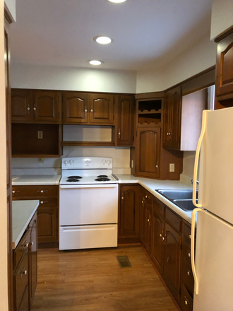 Kitchen features good cabinet and counter space. - Large 2 bedroom 1 bath apartment with lots of storage in great location!