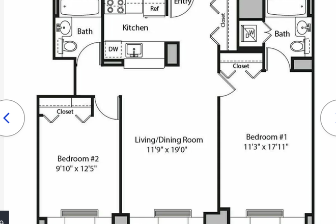 The image is reversed but follows the same floor plan - The Chrystie