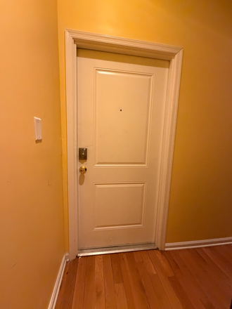 Front door of apartment - Newly renovated spacious 4 bedroom/ 2 full bath 2nd flr apartment, close to Temple University.