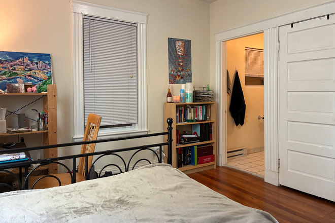 View of bedroom from bed - Single furnished room on quiet street with private en suite bathroom Condo