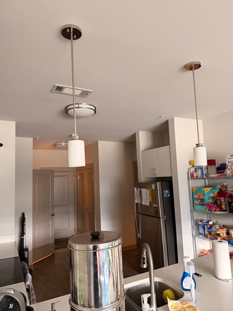 Kitchen, dishwasher microwave, stove, refridgerator - Sublet 1 bedroom available for Spring 2027 in a 4 bed 4 bath at The Finmore 241