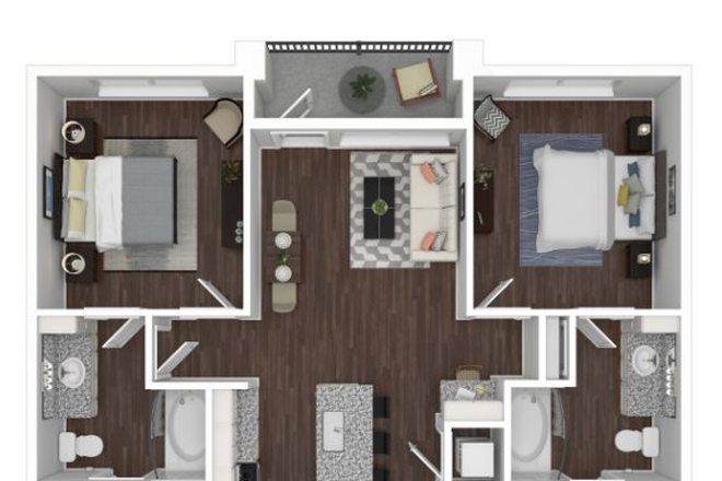 Apartment Layout - Lease Takeover Available – Centra North Druid Hills