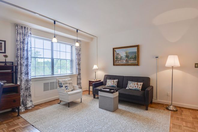 Living room - European charm and decor; Furnished; New kitchen & bath; 24/7desk; Garage; All utilities included