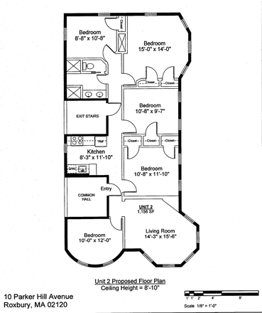 Floorplan - 5 bed 1 bath Mission Hill NO BROKERS FEE!!!! Apartments