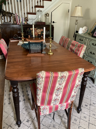 Dining room - Furnished room with private bath for female PU affiliate-Berrien Ave-Princeton Junction