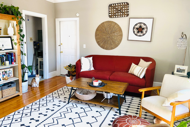 Living Room - Sunny, Spacious, One Bedroom, 1 Bathroom Apartment.