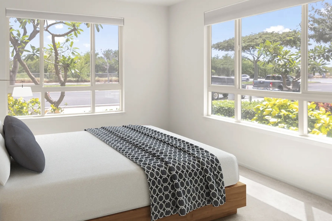 Spacious Bedroom with walk-in closet - 1-Bedroom Accessible Apartment with Fitness Center & Pool Amenities