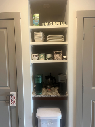 cubbies when walking in we use as a coffee corner. - North 116 Flats