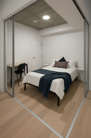 Standard Bedroom - Private Rooms for Rent in a Co-living – Bayview Ave, Toronto