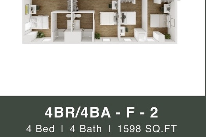 Bedroom 2 is the unit available - Female Wanted- Ari on Fourth- Apartment Sublet Spring Semester