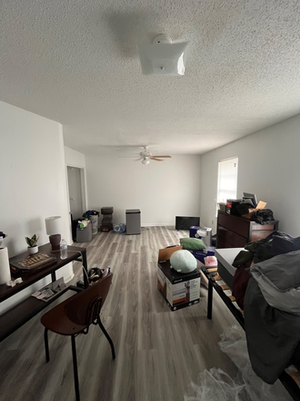This is to kind of get an idea of the size of the room, you get 2 closest and a bathroom close to the room with a shower and toilet - The Bower Living Apartments