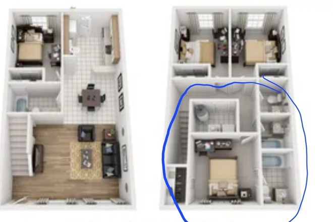 Floorplan - Campus Crossings on Alafaya Townhome