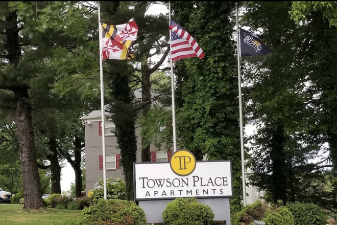 Outside Street View - Towson Place Apartments Studio Apartment