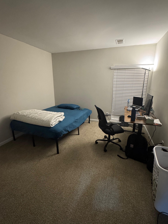 Bedroom, bed is queen size for reference to see size of room - Private bedroom in 2b/1.5b apartment at Legacy at Druid Hills